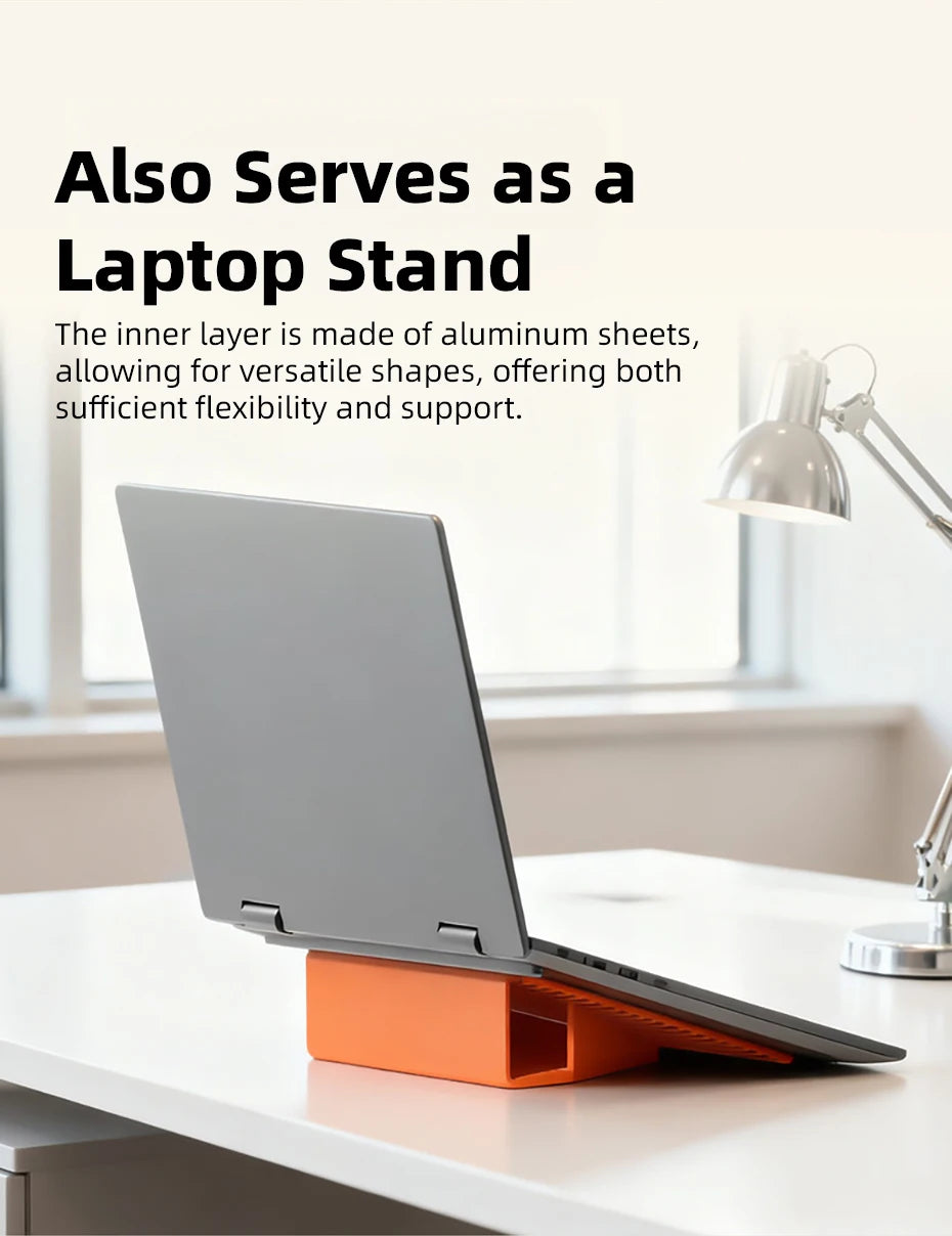 Flexible Silicone Foldable Phone Holder for Phone Tablet Laptop Desk Accessories for Home Office Bendable Portable Desktop Mount