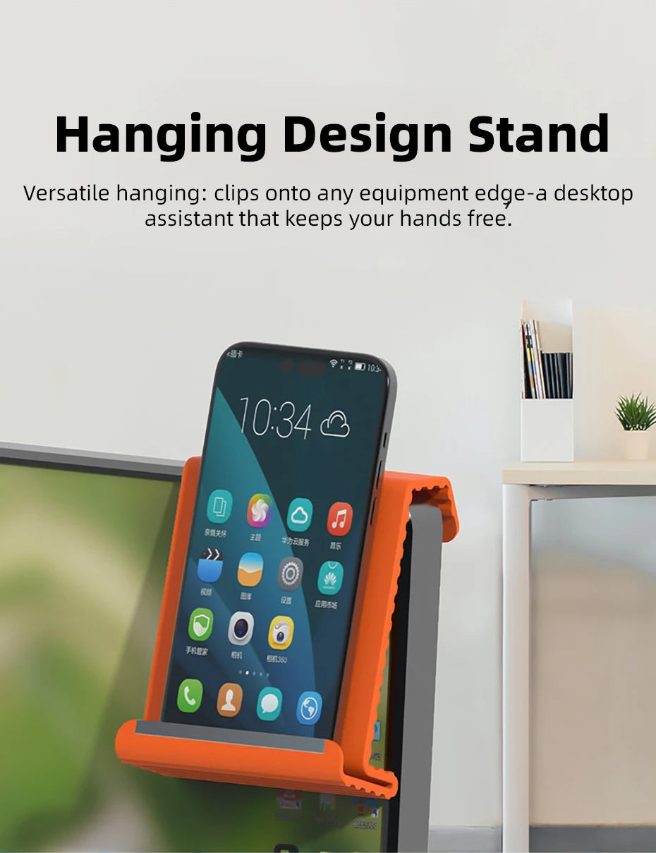 Flexible Silicone Foldable Phone Holder for Phone Tablet Laptop Desk Accessories for Home Office Bendable Portable Desktop Mount