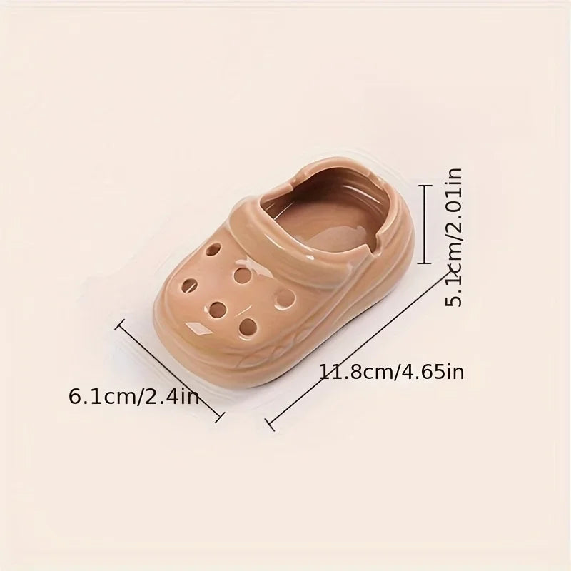 High appearance level ceramic ashtray network red hole shoes duck office home living room ashtray fly ash cute home necessities