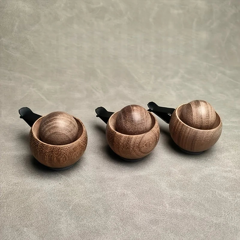 Car & Home Essential Oil Diffuser - Made of Wood Mini Cute Natural Fragrance Diffuser Suitable for Bedroom Living Room Bathroom