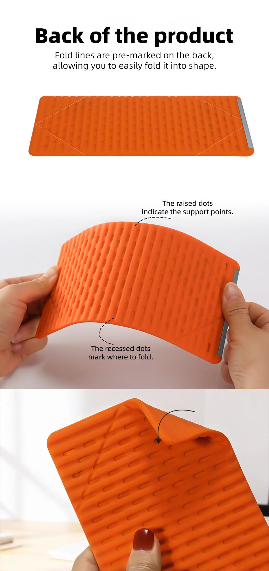 Flexible Silicone Foldable Phone Holder for Phone Tablet Laptop Desk Accessories for Home Office Bendable Portable Desktop Mount