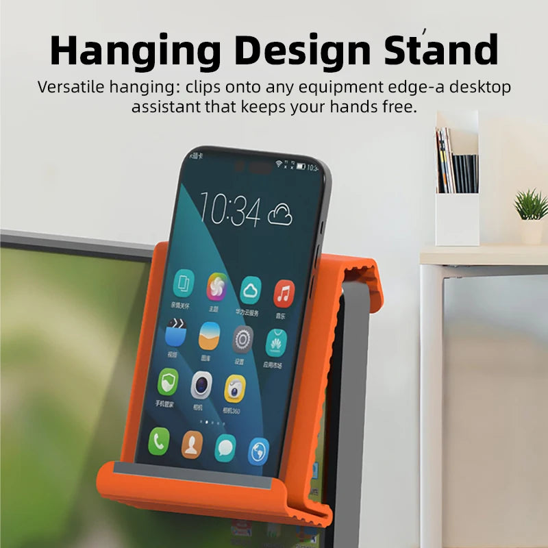Flexible Silicone Foldable Phone Holder for Phone Tablet Laptop Desk Accessories for Home Office Bendable Portable Desktop Mount